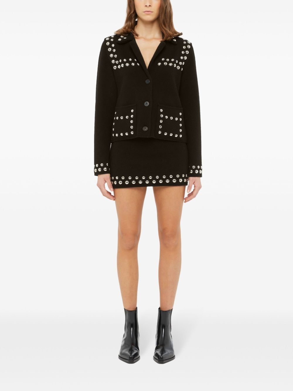 stud detailing jacket - 2