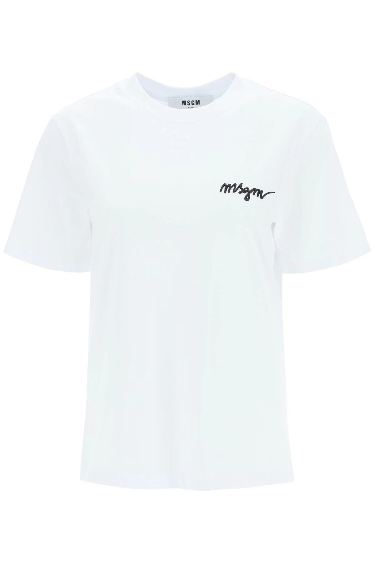 LOGO EMBROIDERY T-SHIRT - 1