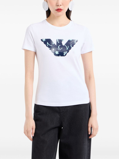 EMPORIO ARMANI logo-appliqué cotton T-shirt outlook