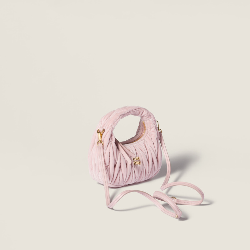 Wander matelassé velvet mini-bag 3