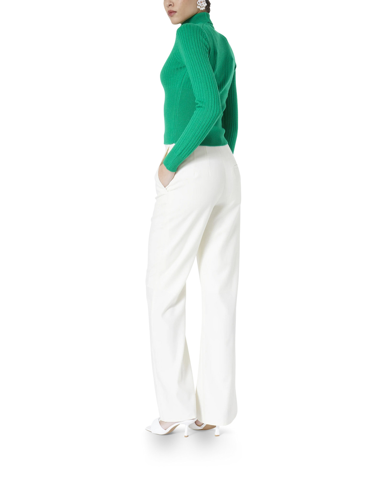 Rib High Neck Jumper - 3