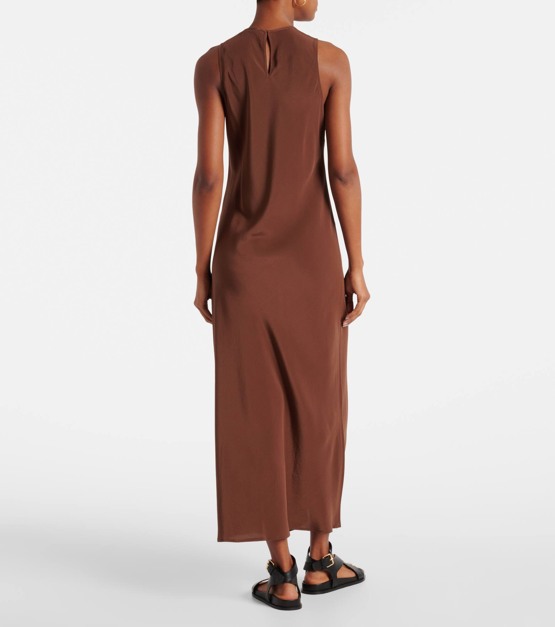 Valencia silk crêpe maxi dress - 3
