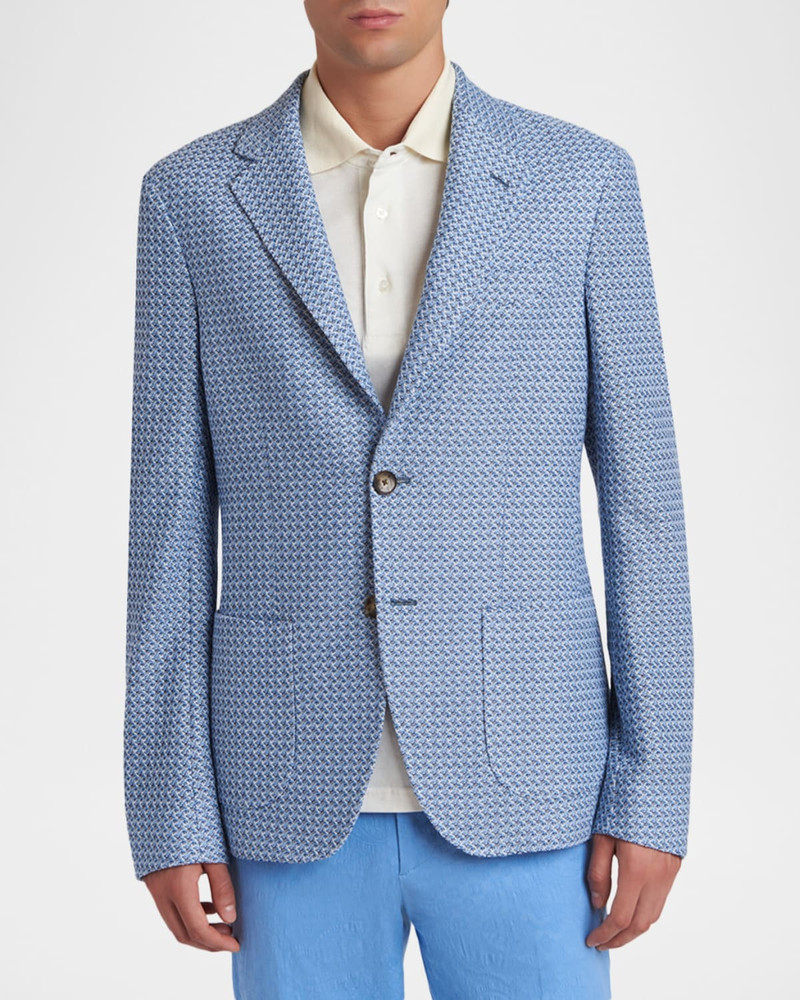 Men's Roma Honeycomb Cotton Two-Button Sport Jacket 4