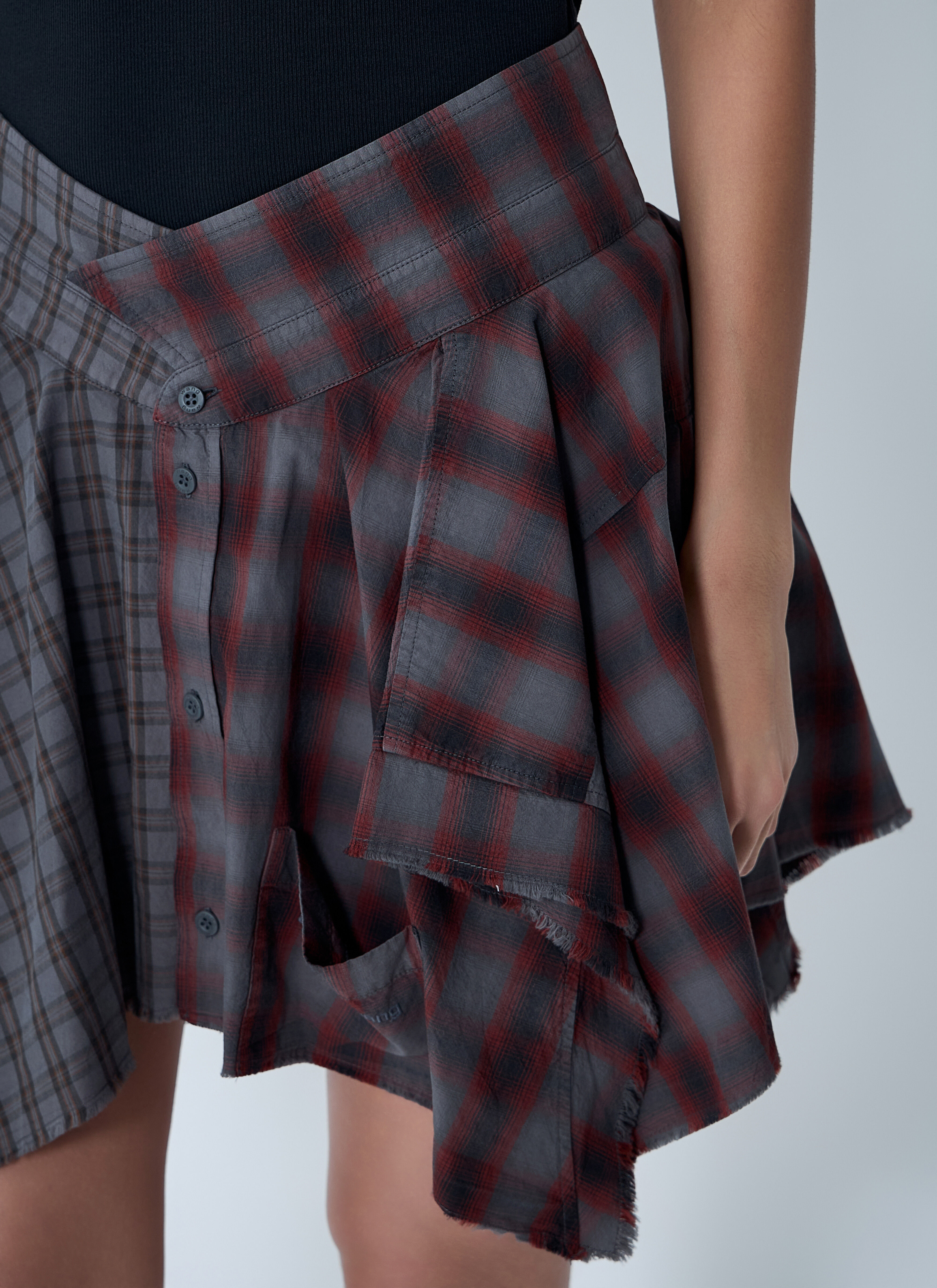 De-Constructed Mini Skirt - 5