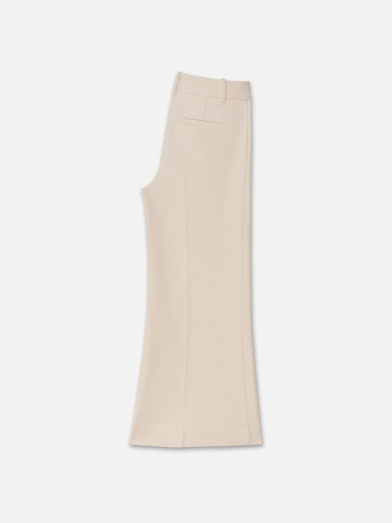 FRAME Le Palazzo Crop Trouser in Bone outlook