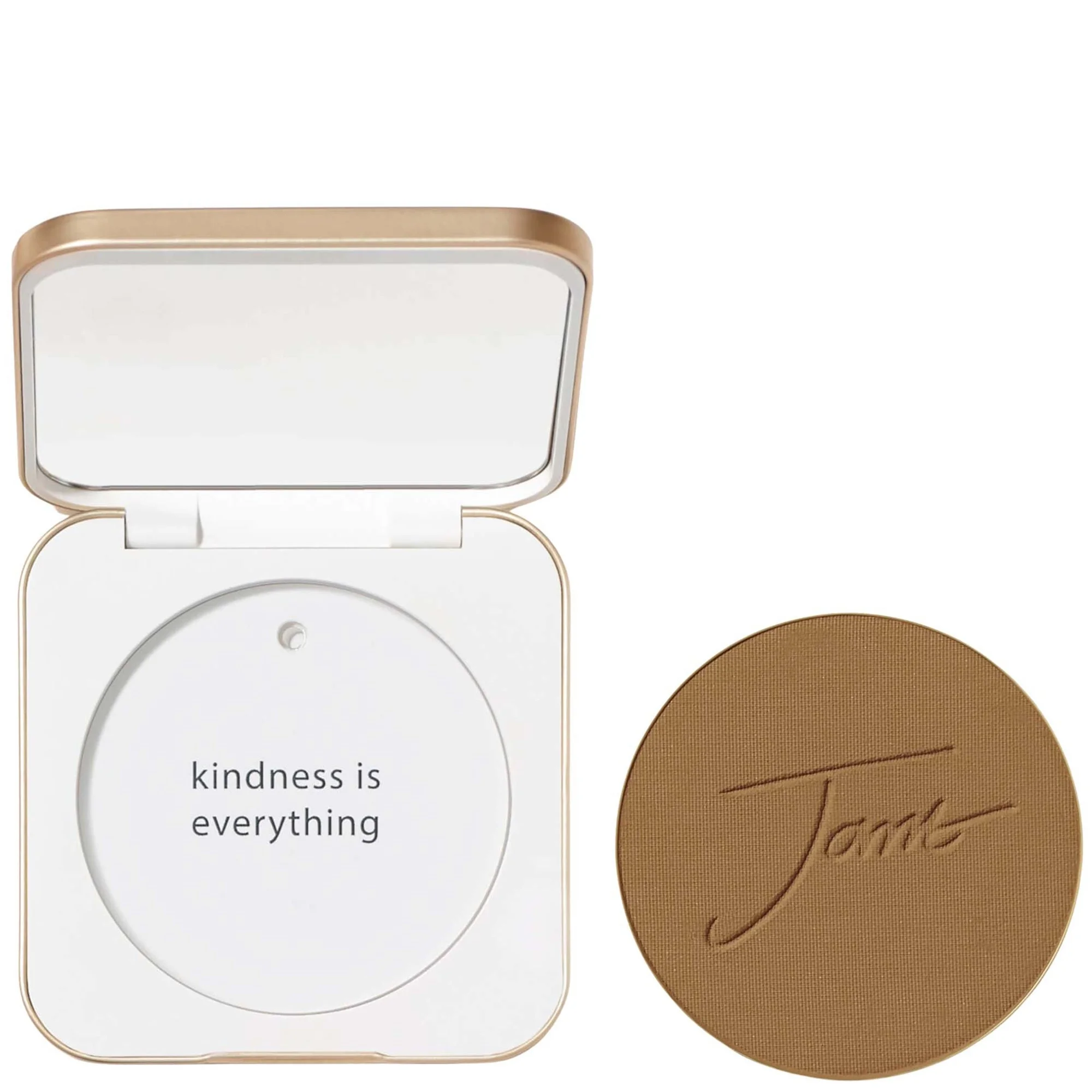 jane iredale Refillable White Compact and PurePressed Base Mineral Foundation - Cognac - 1