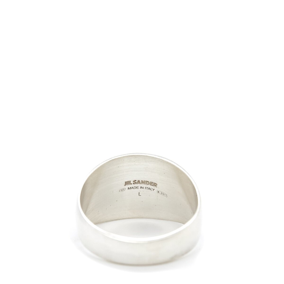 Jil Sander Classic Chevalier Ring in Silver | REVERSIBLE