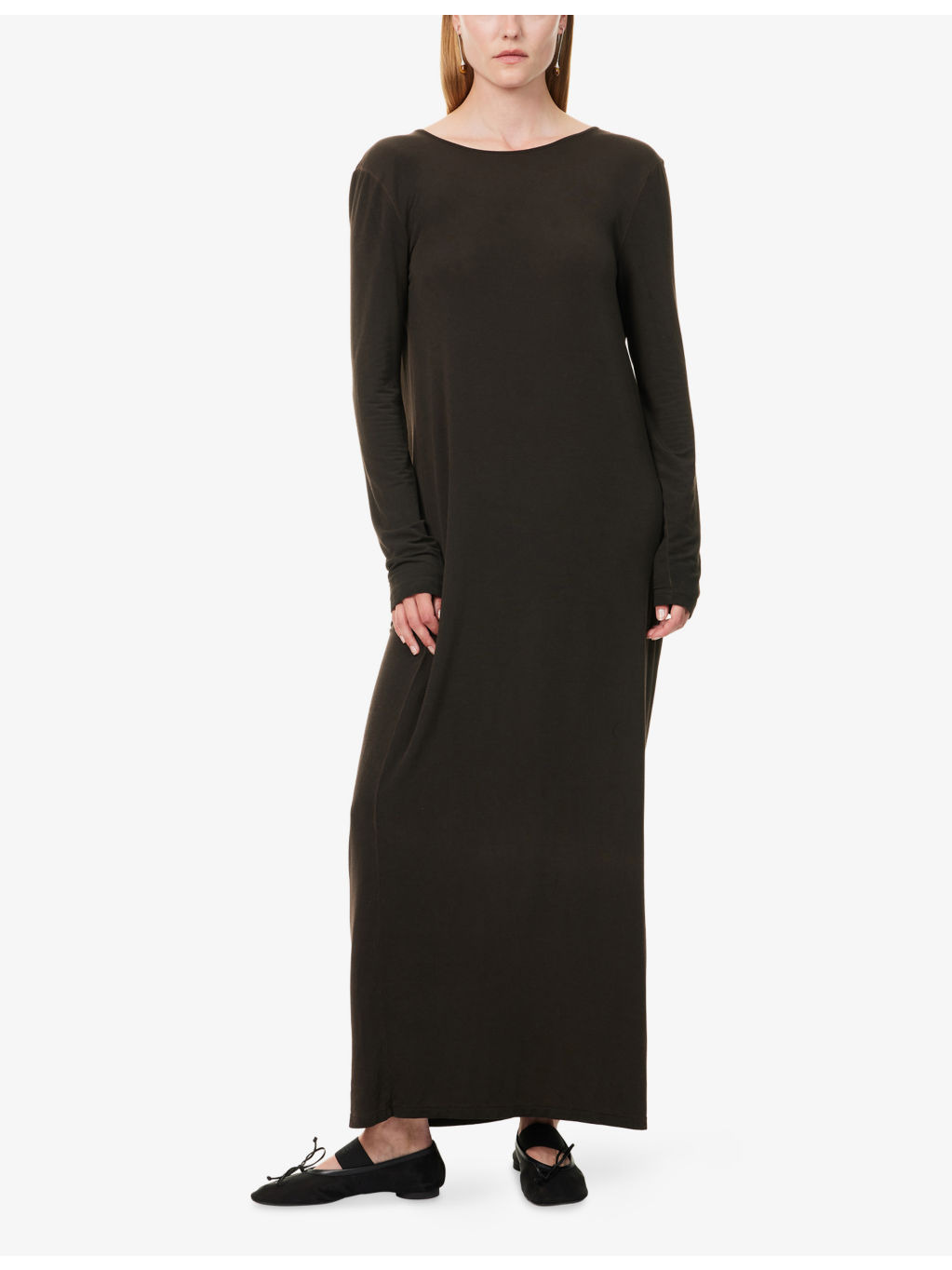 Dea Relaxed-Fit Stretch-Woven Maxi Dress - 3
