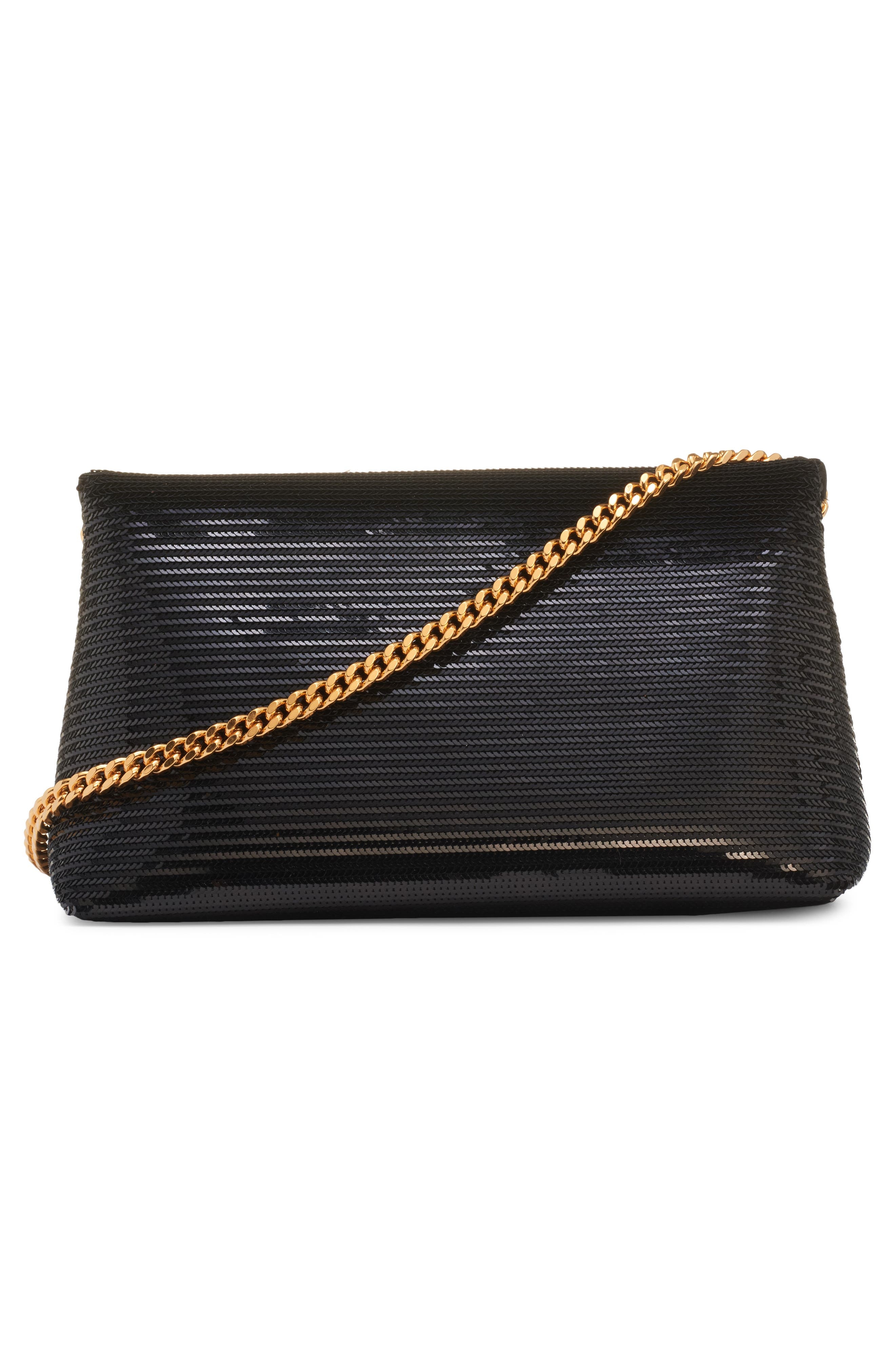 TOM FORD Mini Nobile Sequin Clutch in 1N001 Black at Nordstrom - 3