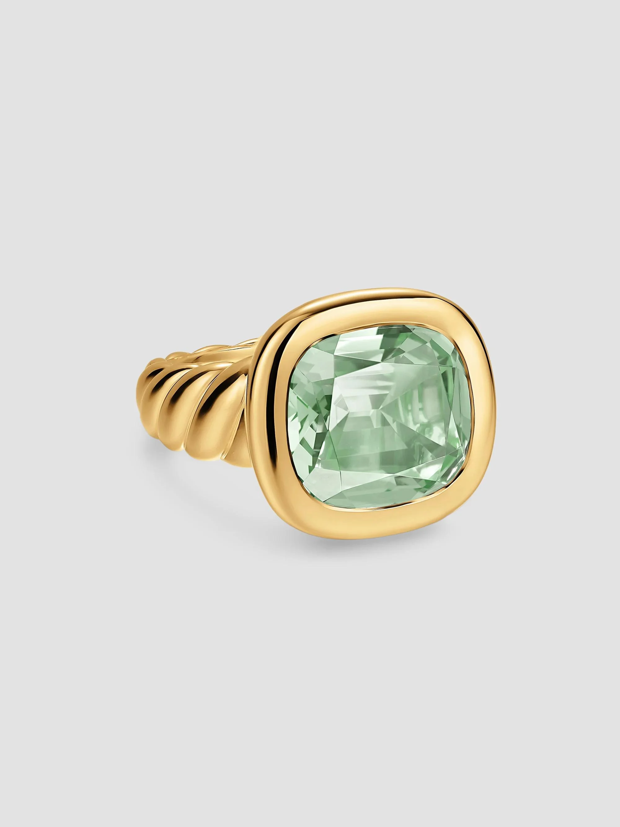 Women's DY Mercer Color Stone Ring in 18K Yellow Gold - New Prasiolite - 1