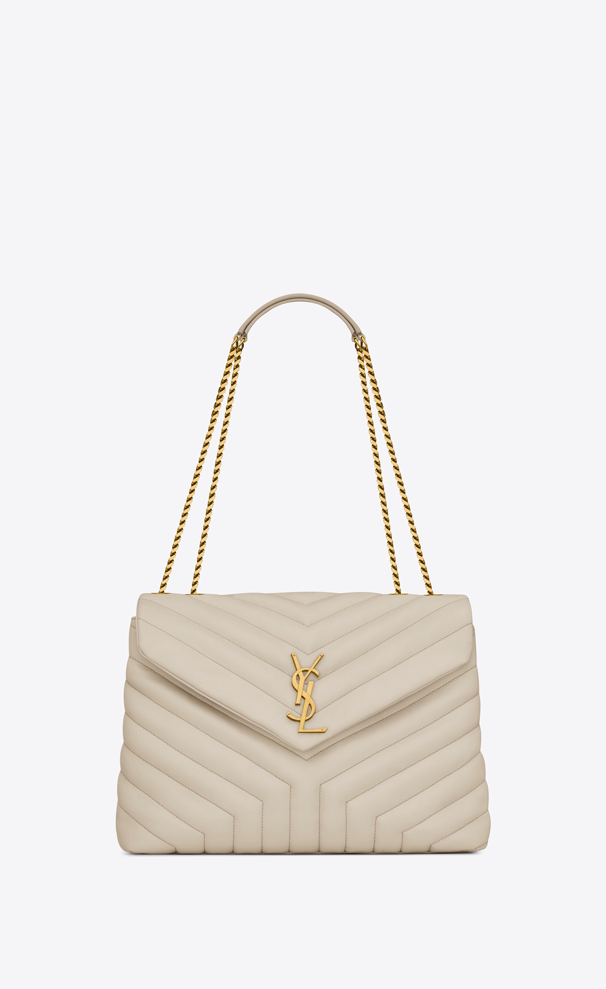 loulou medium chain bag in matelassé "y" leather - 1