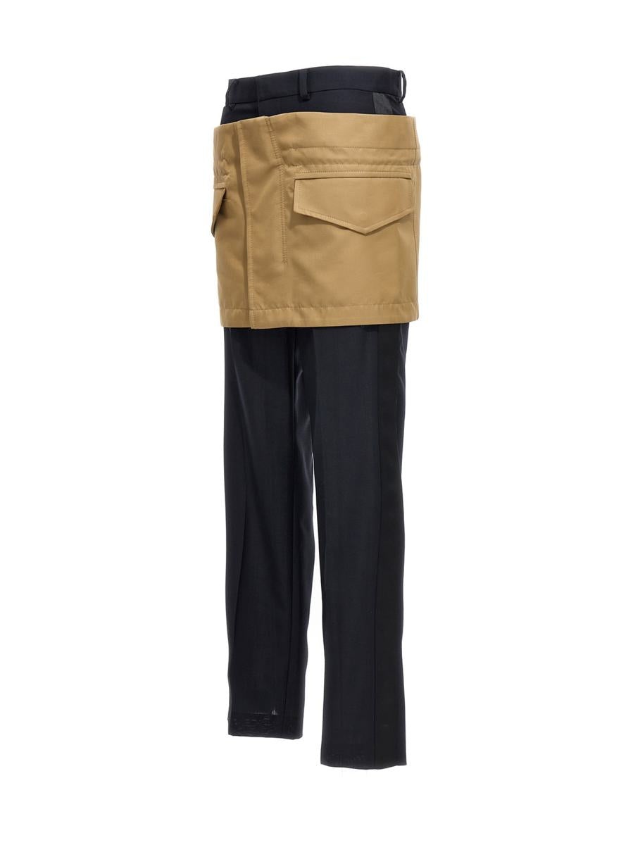 sacai SACAI MINISKIRT INSERT PANTS | baltini | REVERSIBLE