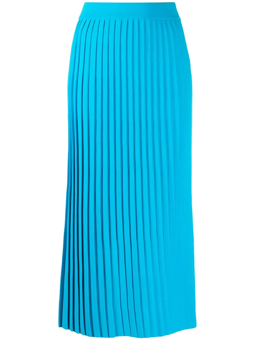 pleated mid-length skirt - 1