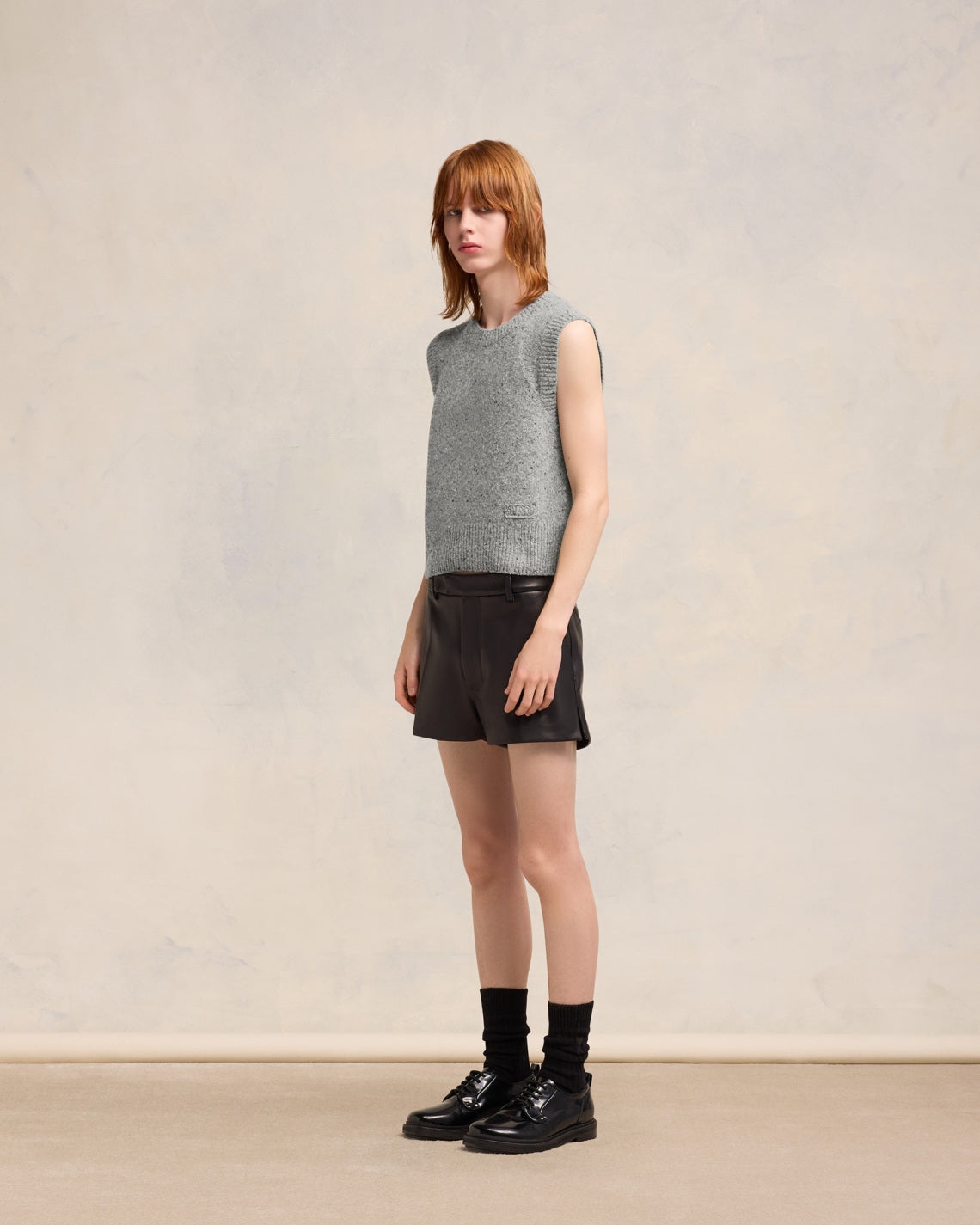 AMI EMBROIDERY SLEEVELESS SWEATER - 6
