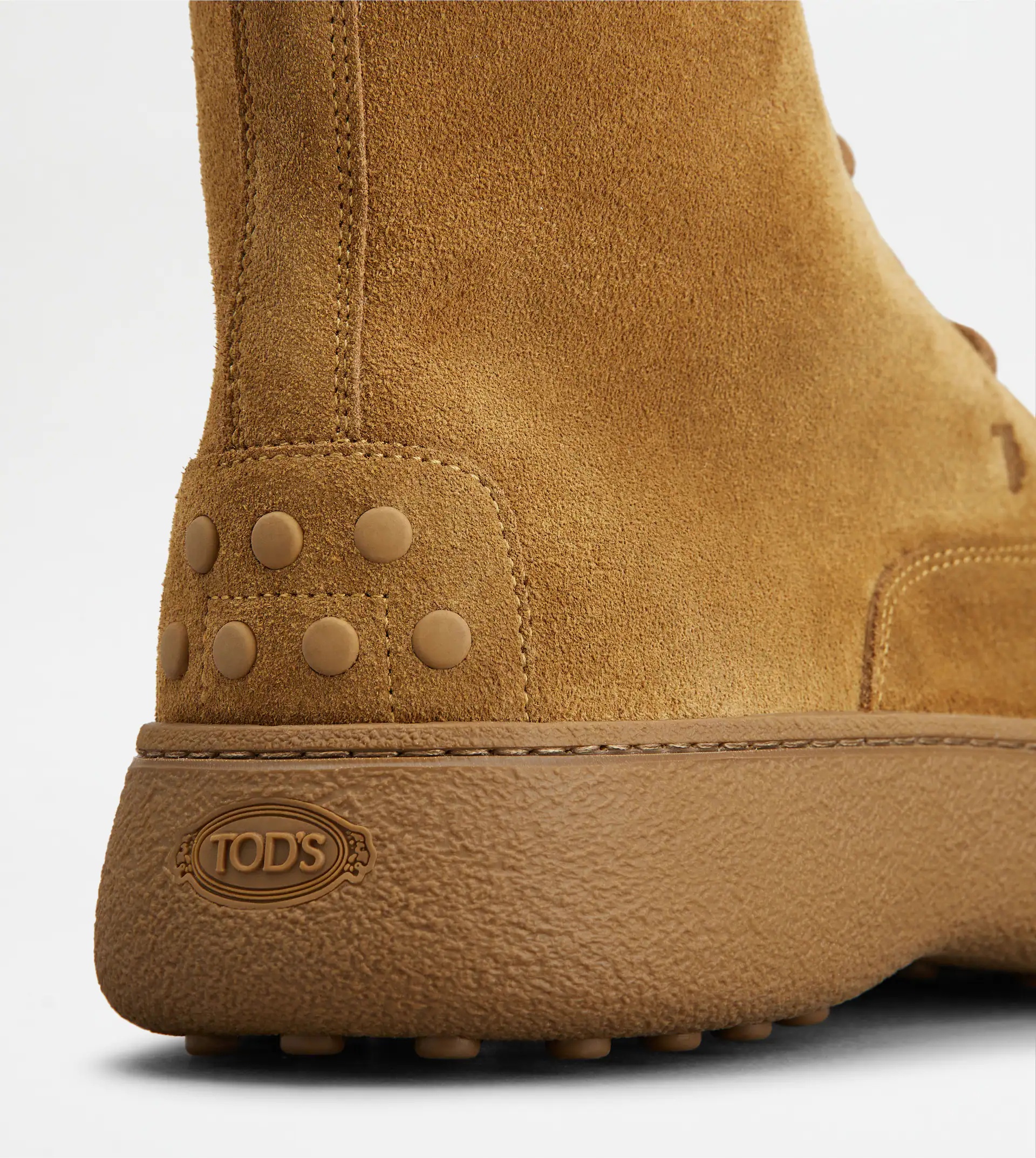 TOD'S W. G. LACE-UP ANKLE BOOTS IN SUEDE - BROWN - 6