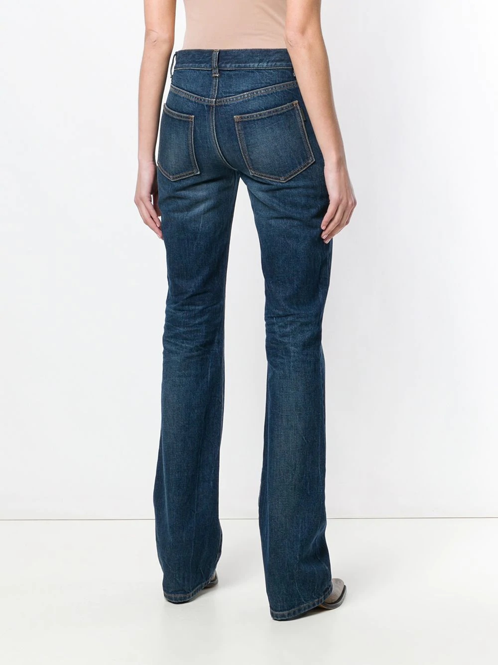 mid-rised bootcut jeans - 4