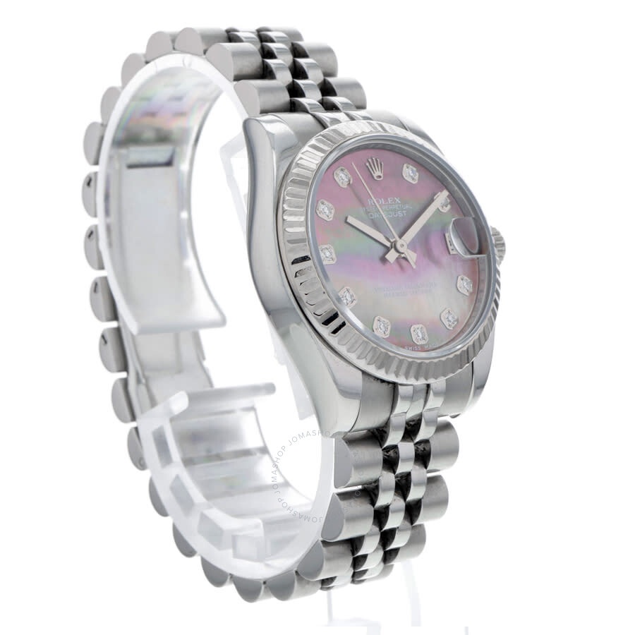 Pre-owned Rolex Datejust Automatic Chronometer Diamond Men's Watch 178274 BKMDJ - 5
