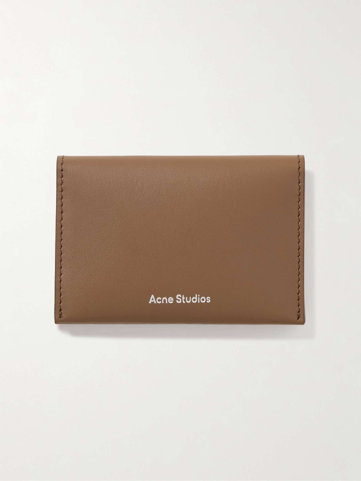 Logo-Print Leather Bifold Wallet - 1