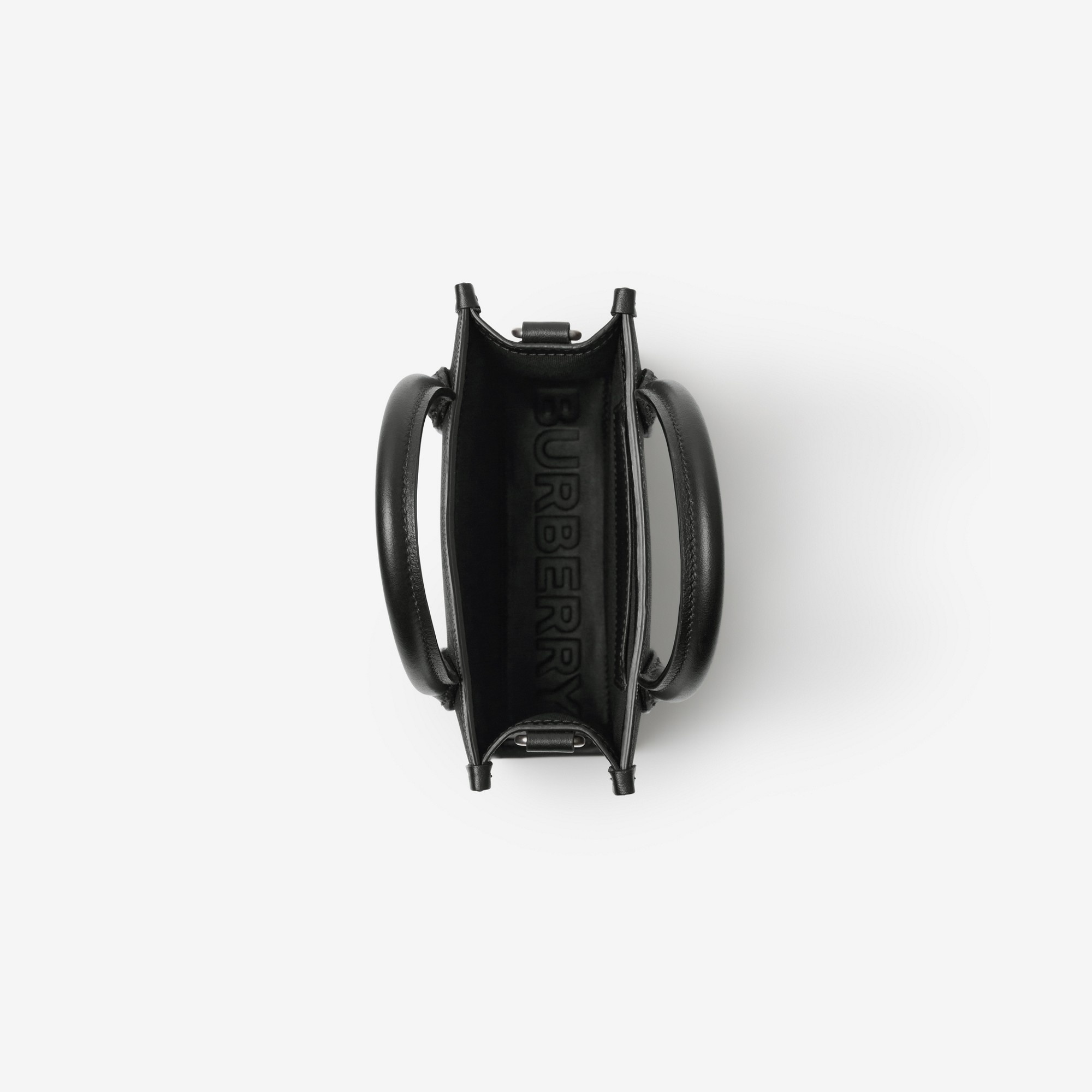 Charcoal Check and Leather Mini Denny Bag - 4