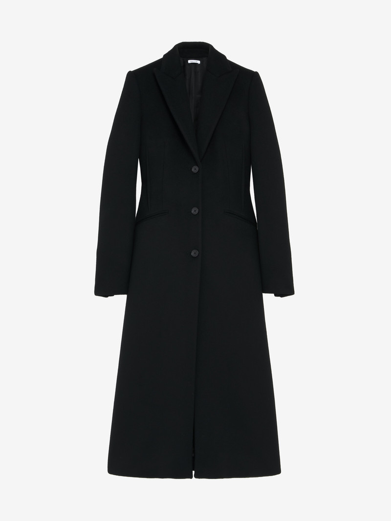 Wool Felt Single-breasted Coat 1