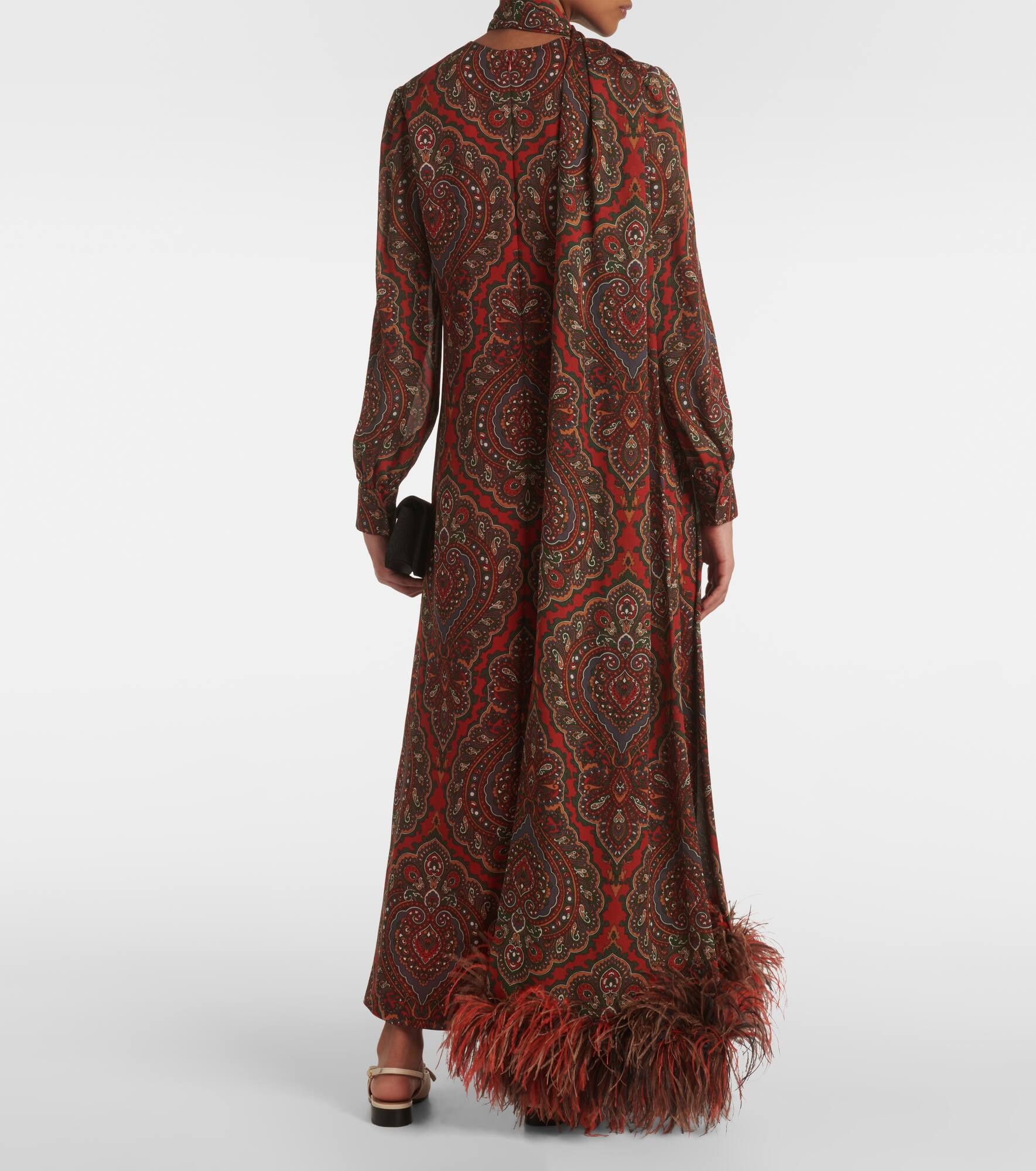 Voyage Imaginaire silk georgette gown - 3