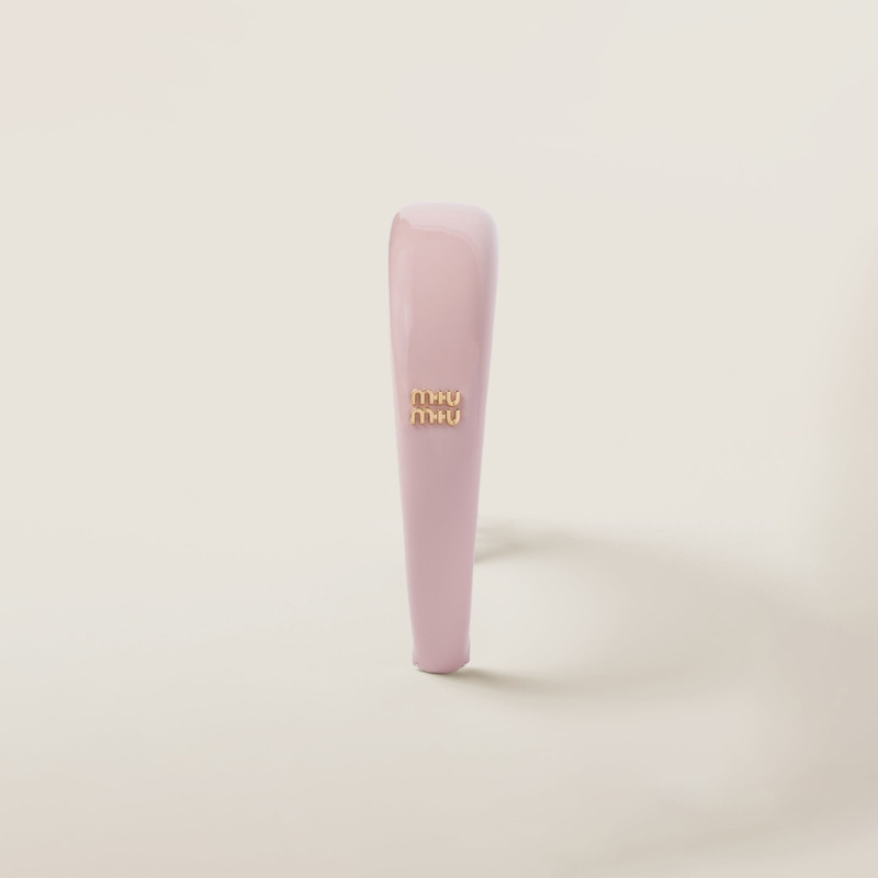 Miu Miu Patent leather headband outlook