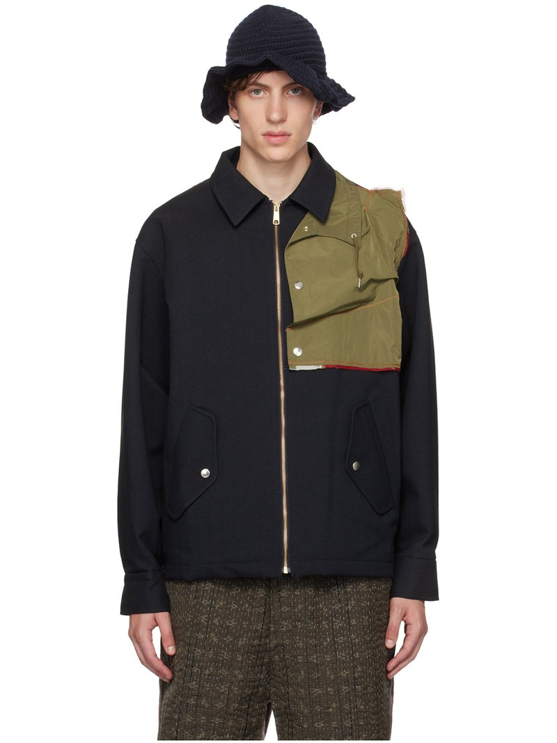 layered panelled shirt jacket 1