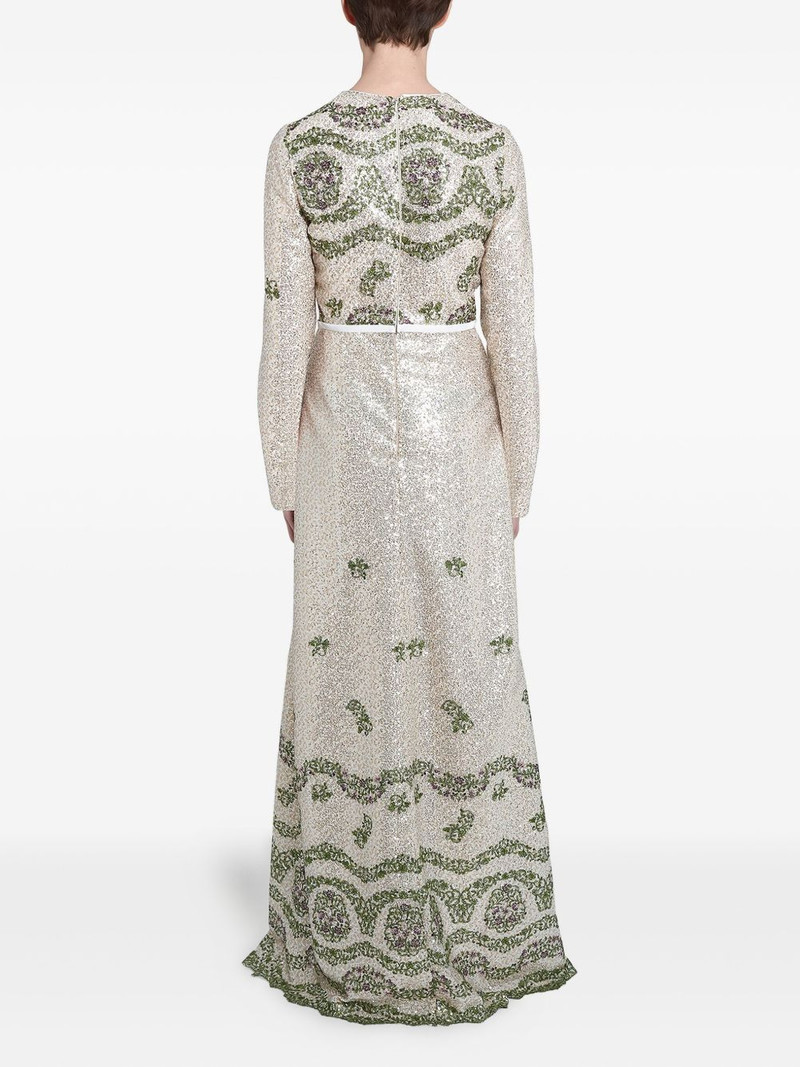 GIAMBATTISTA VALLI sequin-embroidered long dress outlook
