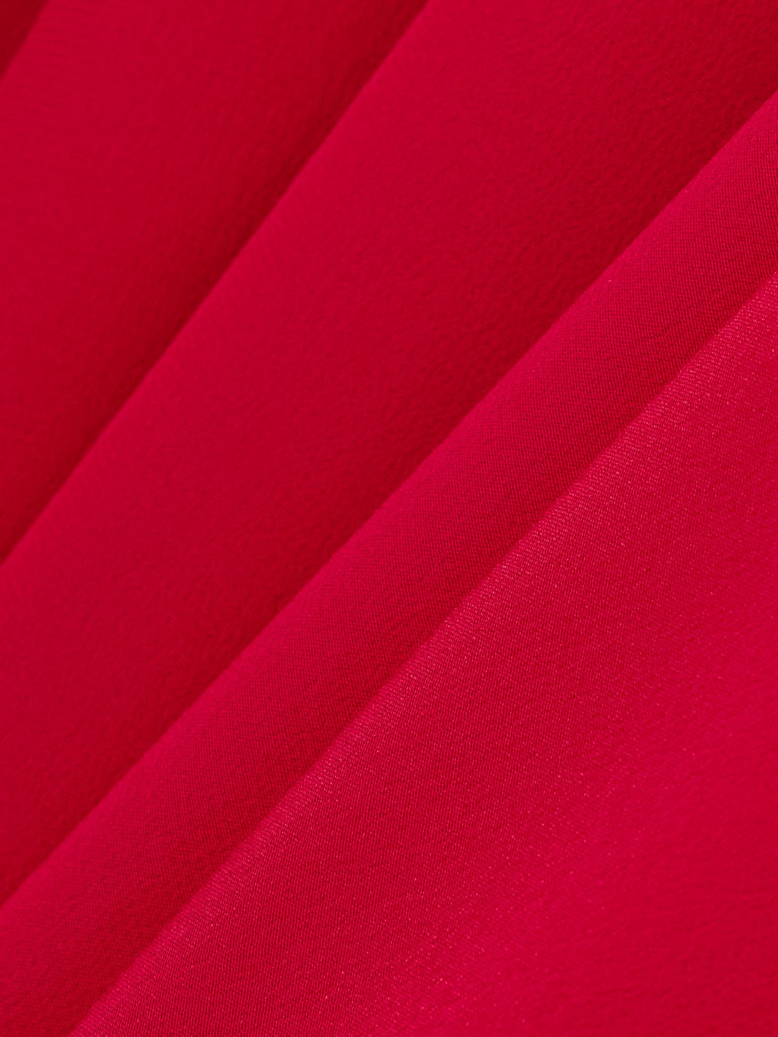 Illi strapless crepe and silk-satin maxi dress and tie Red - 4