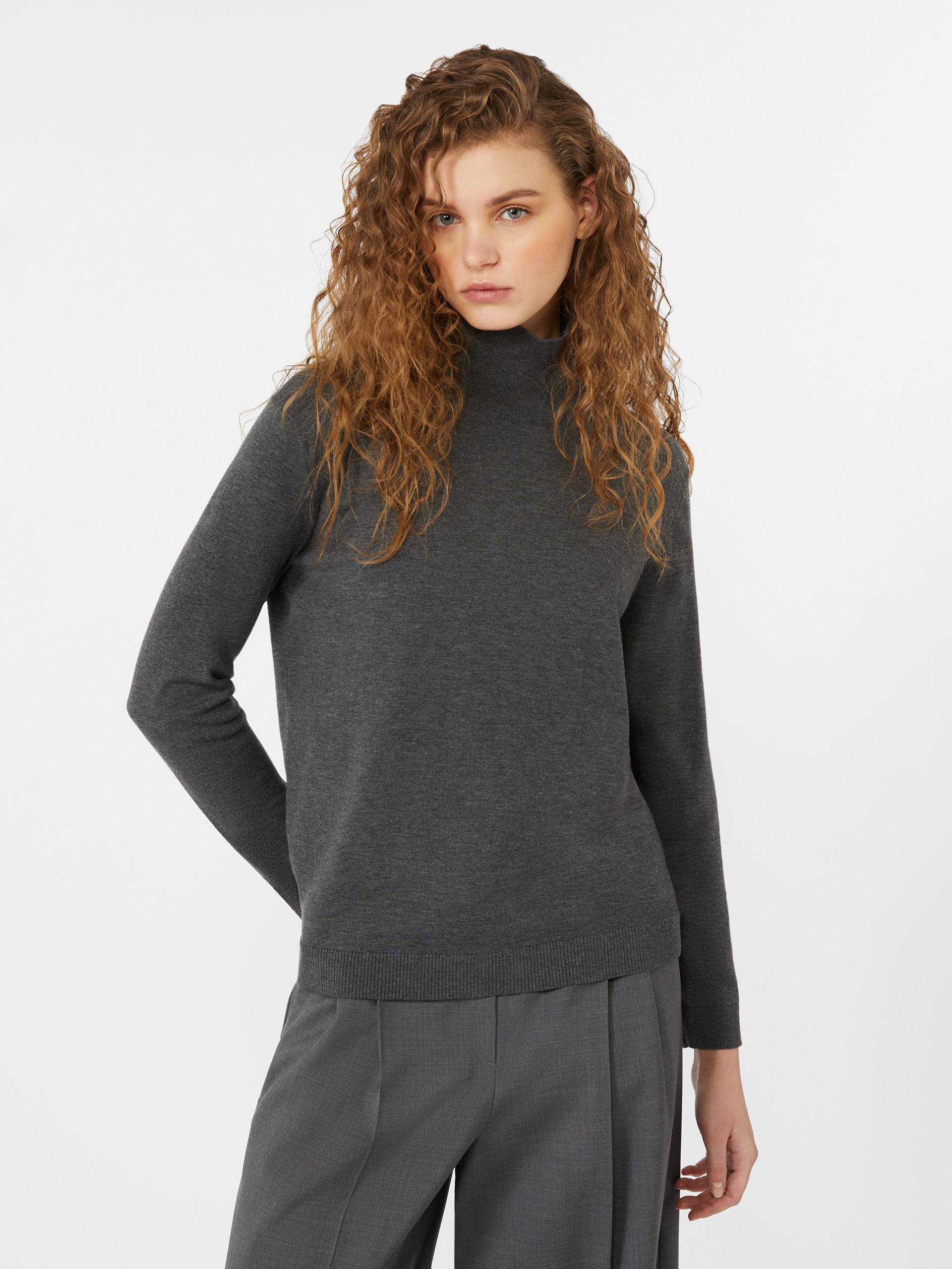KIKU Wool and silk knit turtleneck - 5