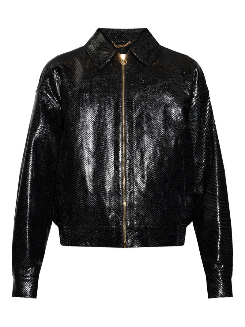 zip-up leather jacket 1