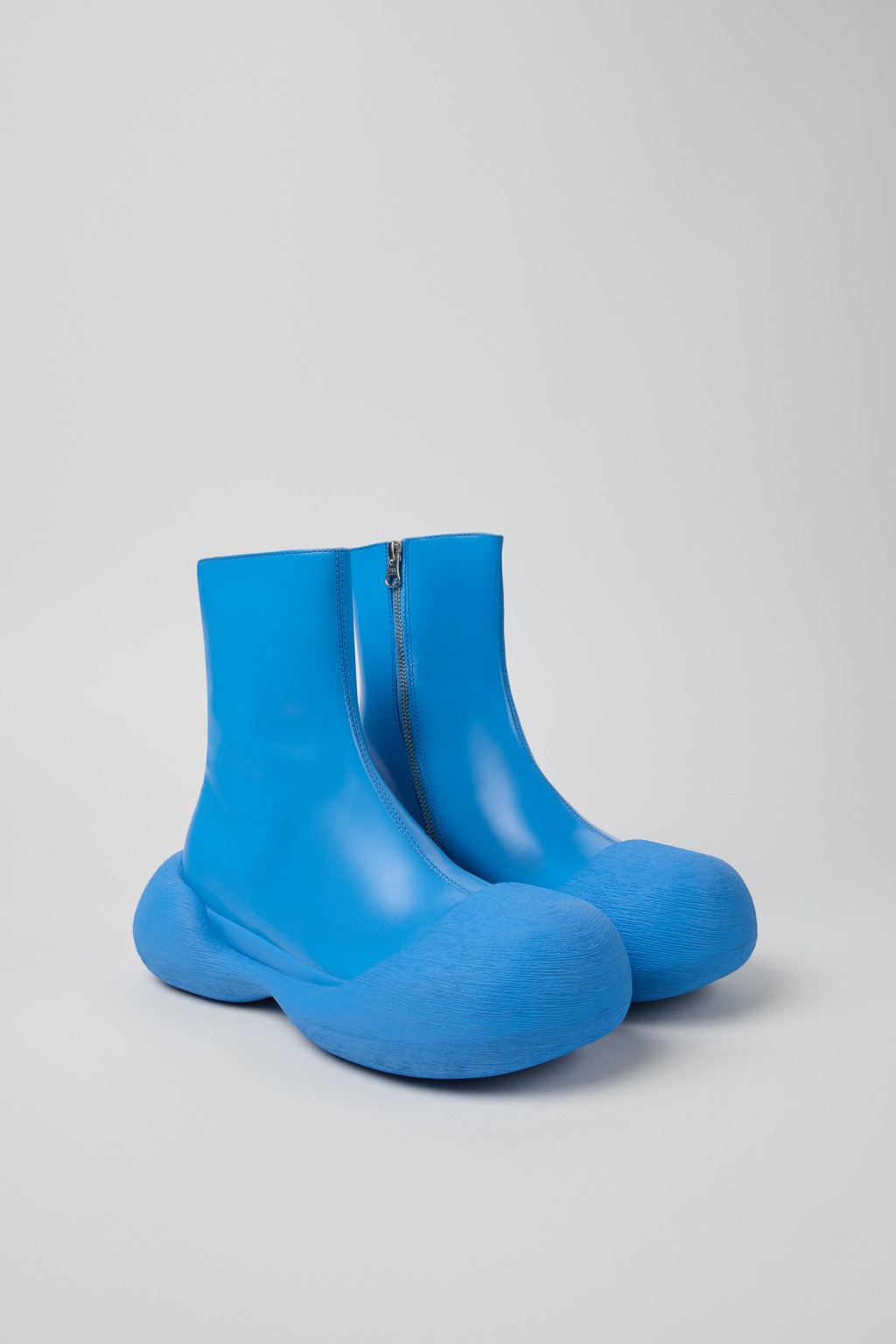 Blue Leather Boots - 2