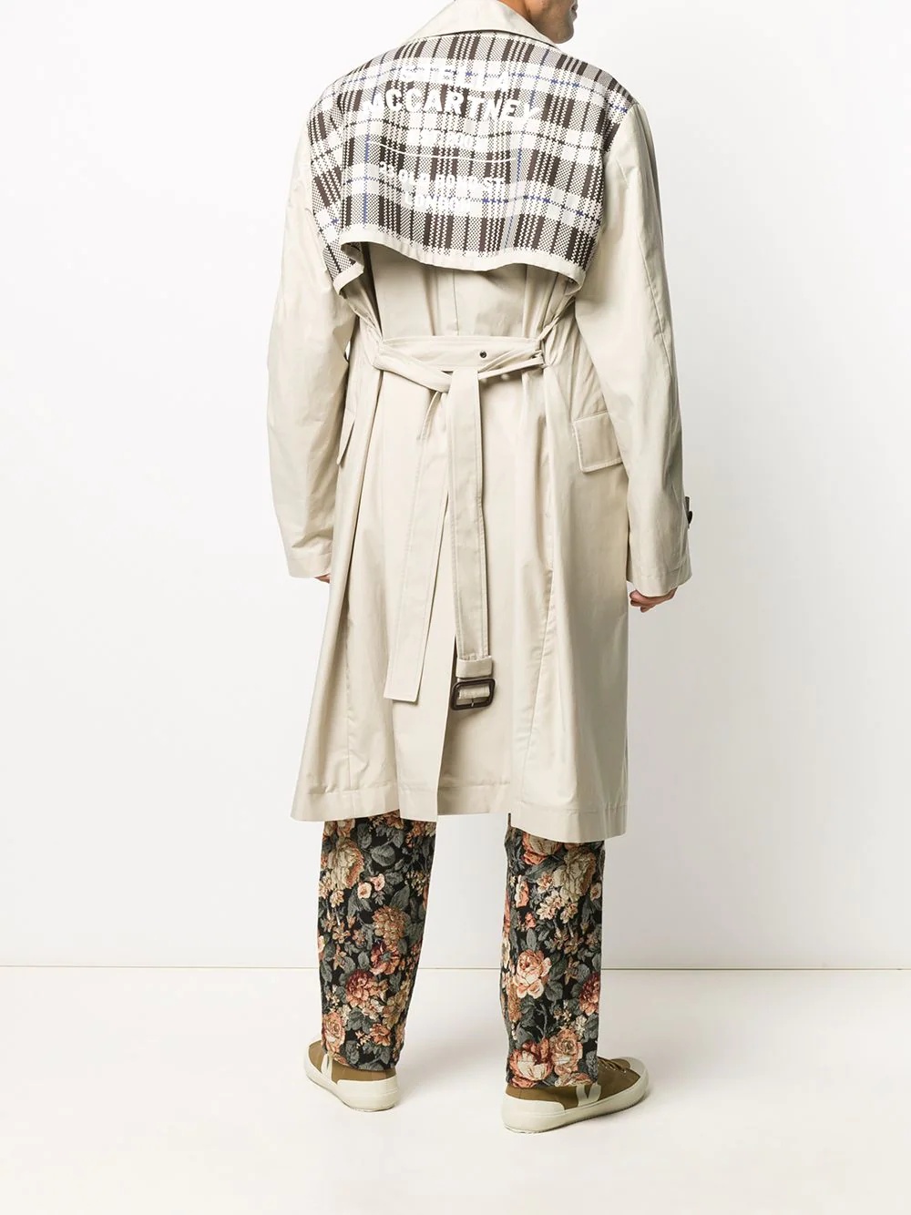 belted trench coat - 2