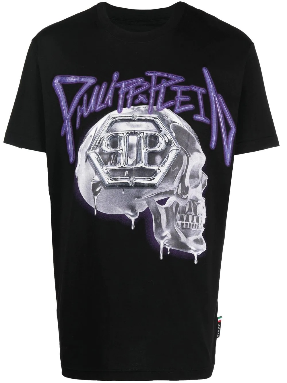 skull-print short-sleeve T-shirt - 1