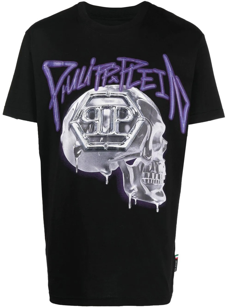 skull-print short-sleeve T-shirt 1