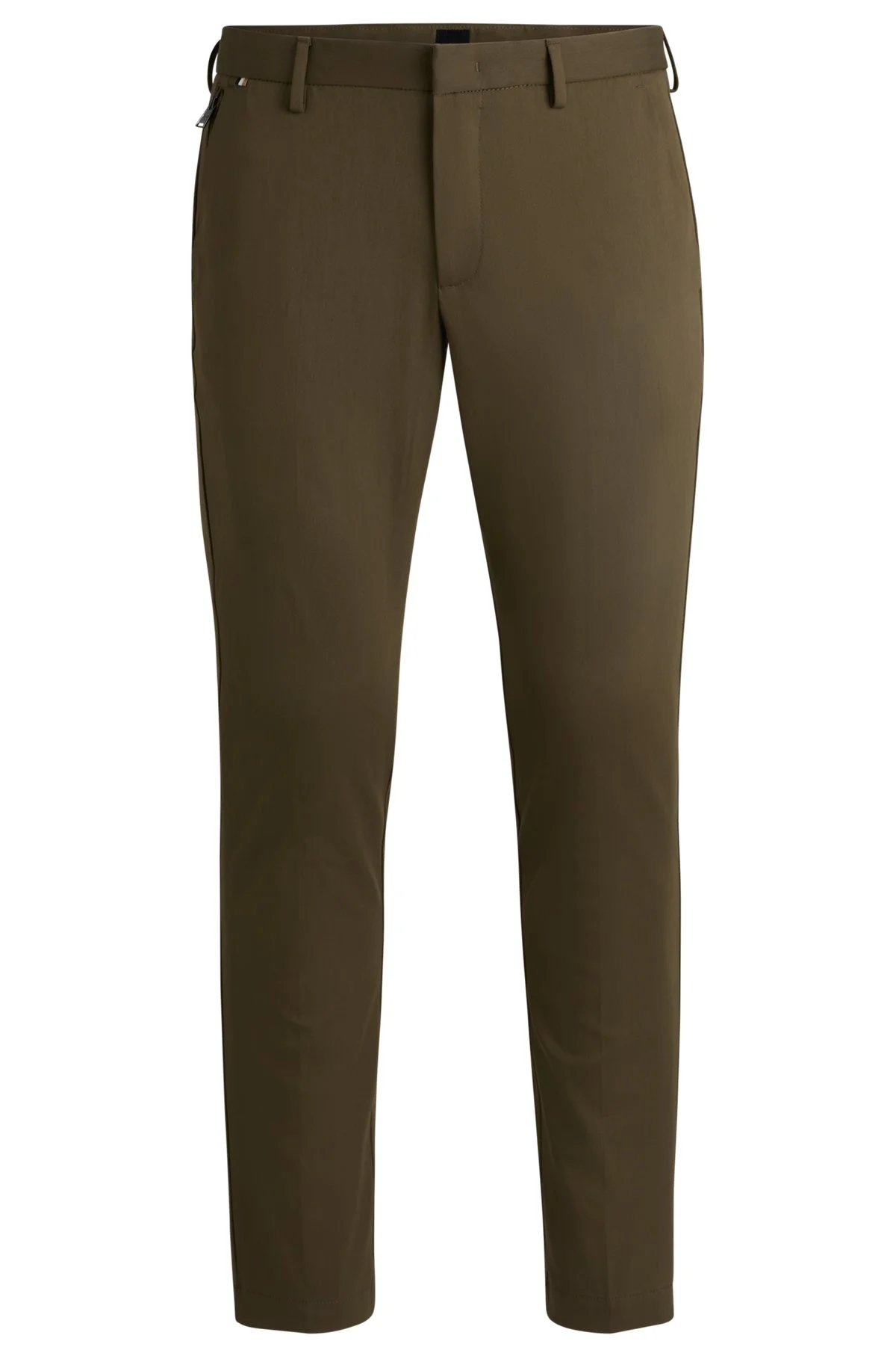 SLIM-FIT TROUSERS IN STRETCH COTTON - 1