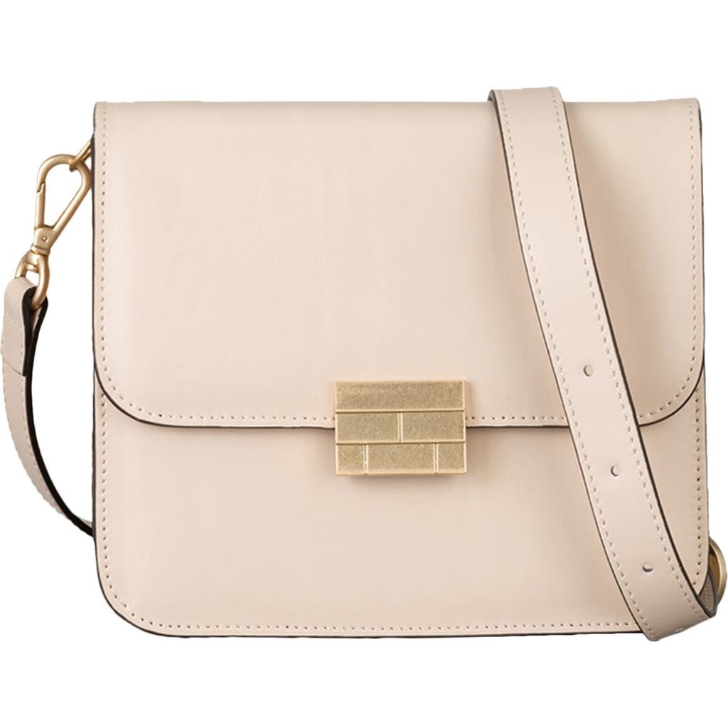 FRAME Le Signature Mini Leather Crossbody Bag in Beige at Nordstrom - 1