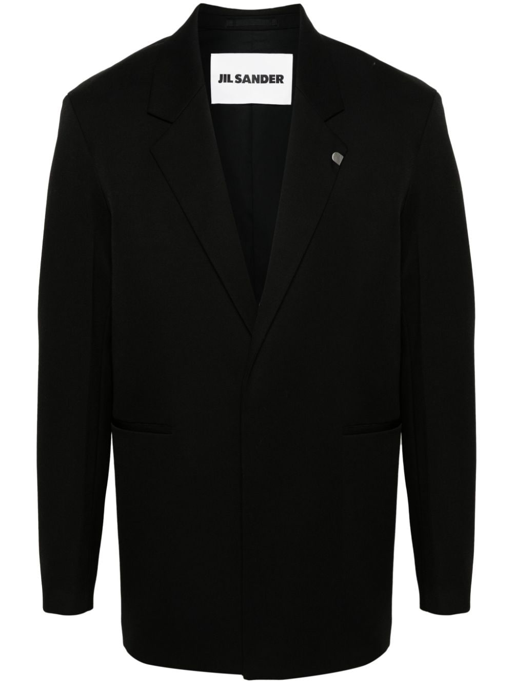 single-breasted wool blazer - 1