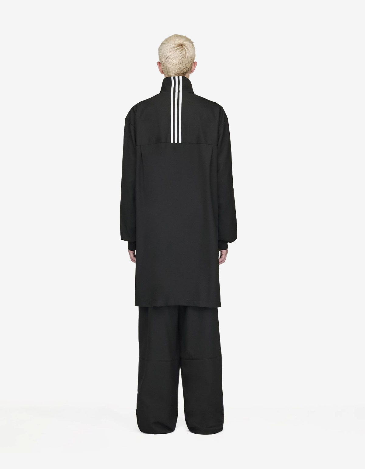 Y-3 Black Refined Wool Track Top 3-Stripes - 5