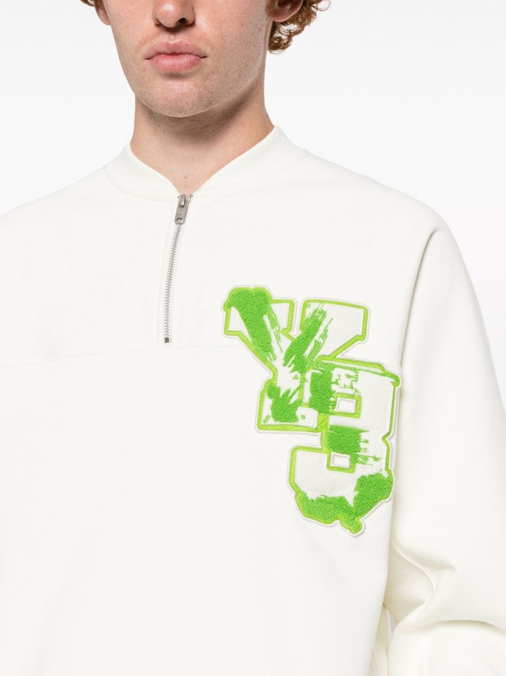 logo-patch organic cotton sweatshirt - 5