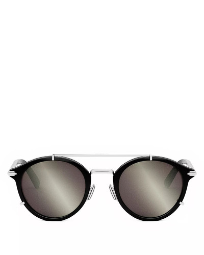 Dior DiorBlackSuit R7U Mirrored Round Sunglasses, 50mm outlook