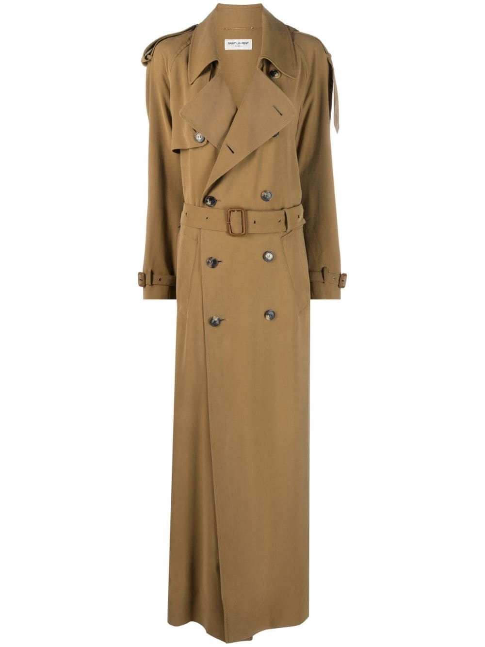 double-breasted trench coat - 1