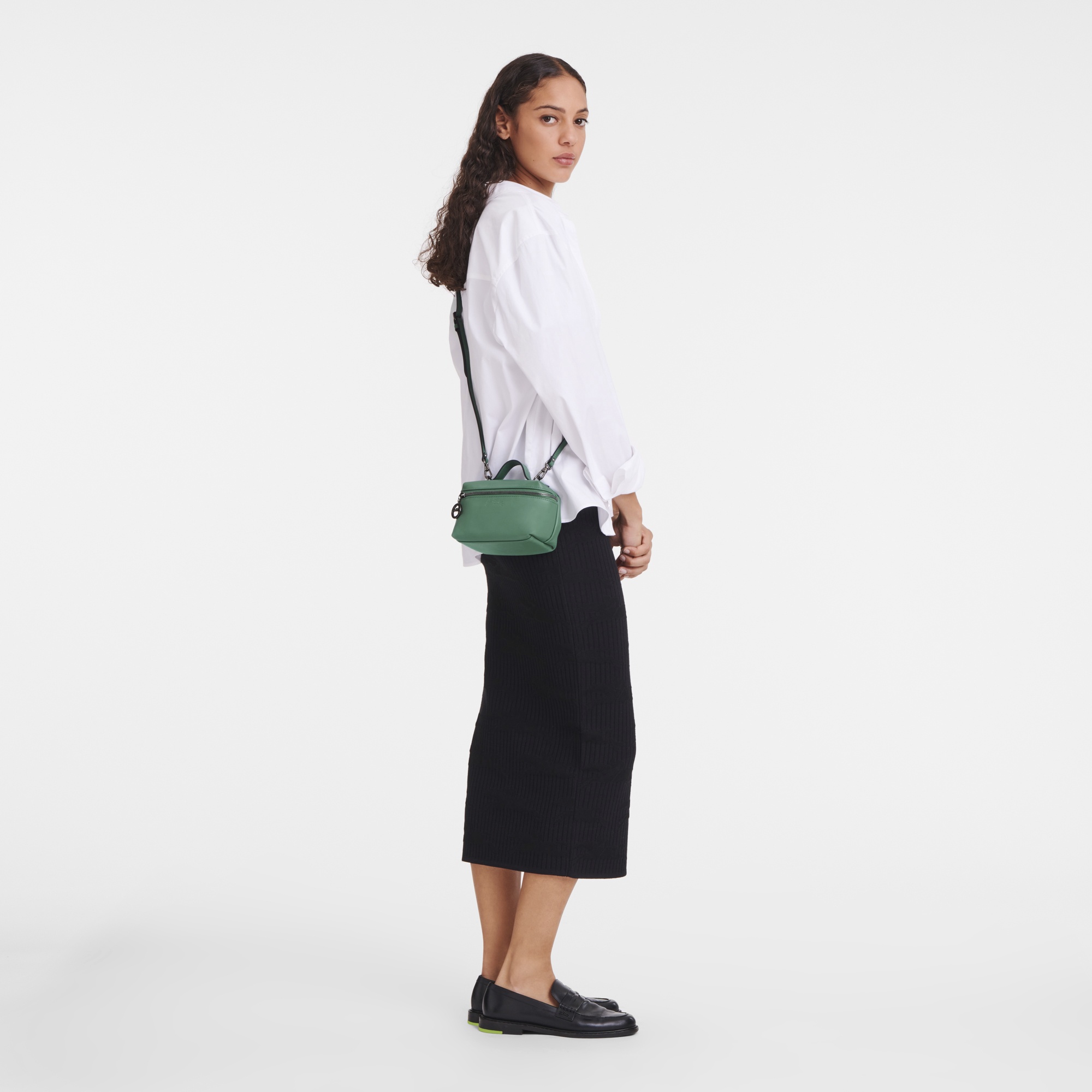 Le Pliage Xtra XS Vanity Sage - Leather - 2