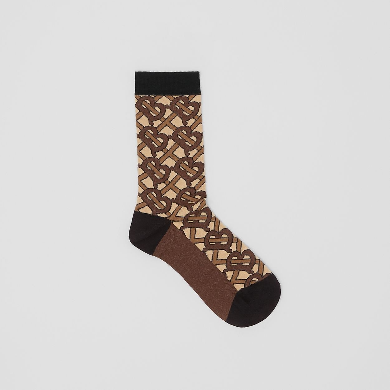 Monogram Intarsia Cotton Blend Socks - 1