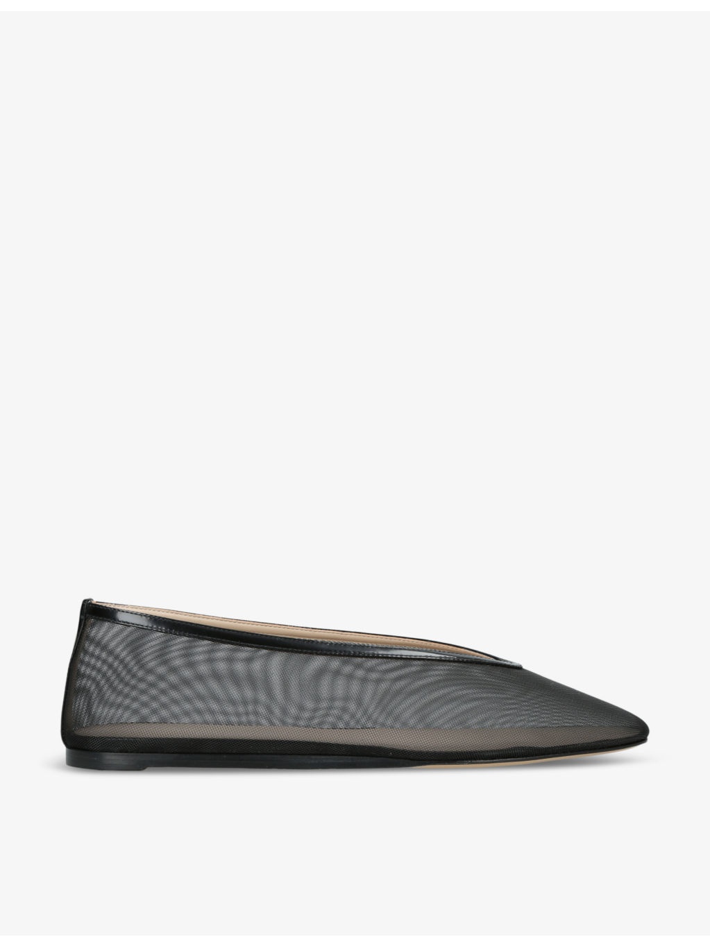 Luna pointed-vamp mesh ballet flats - 1