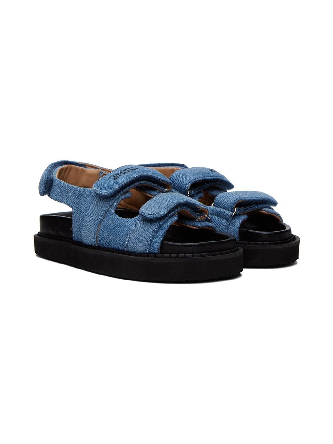 Blue Madee Denim Sandals - 4