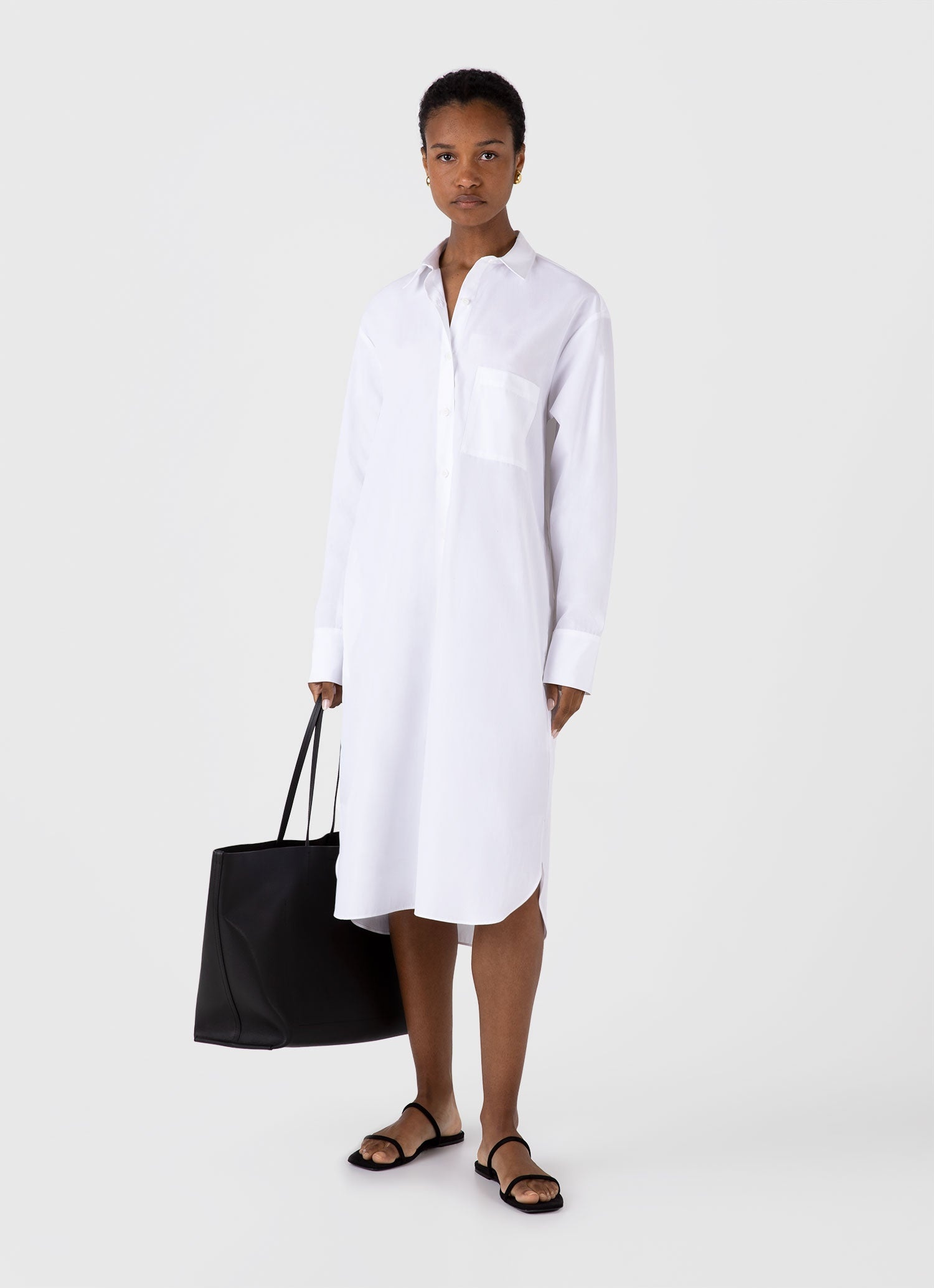Cotton Poplin Shirt Dress - 2