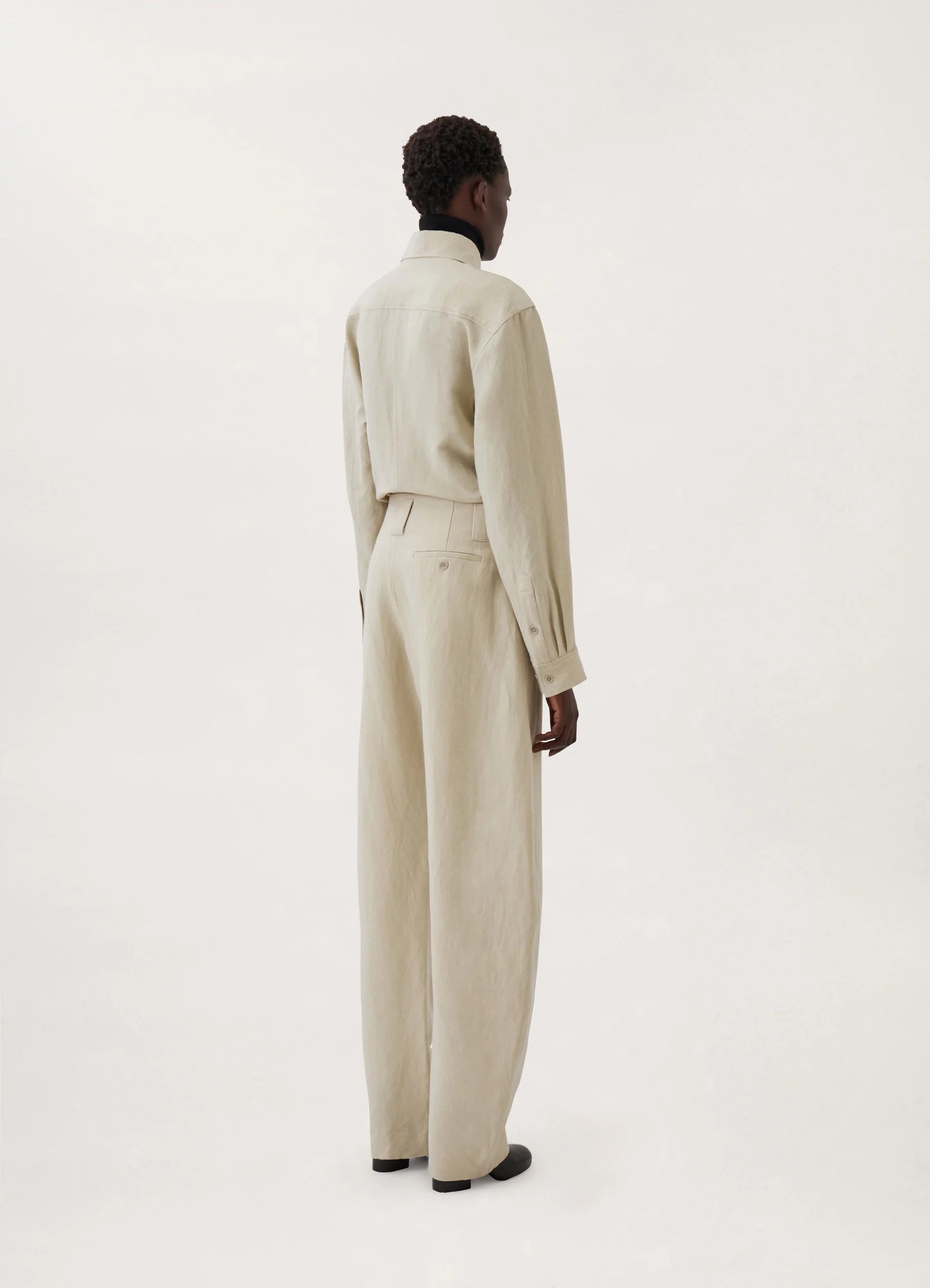 CURVED PANTS
LINEN WOOL - 3