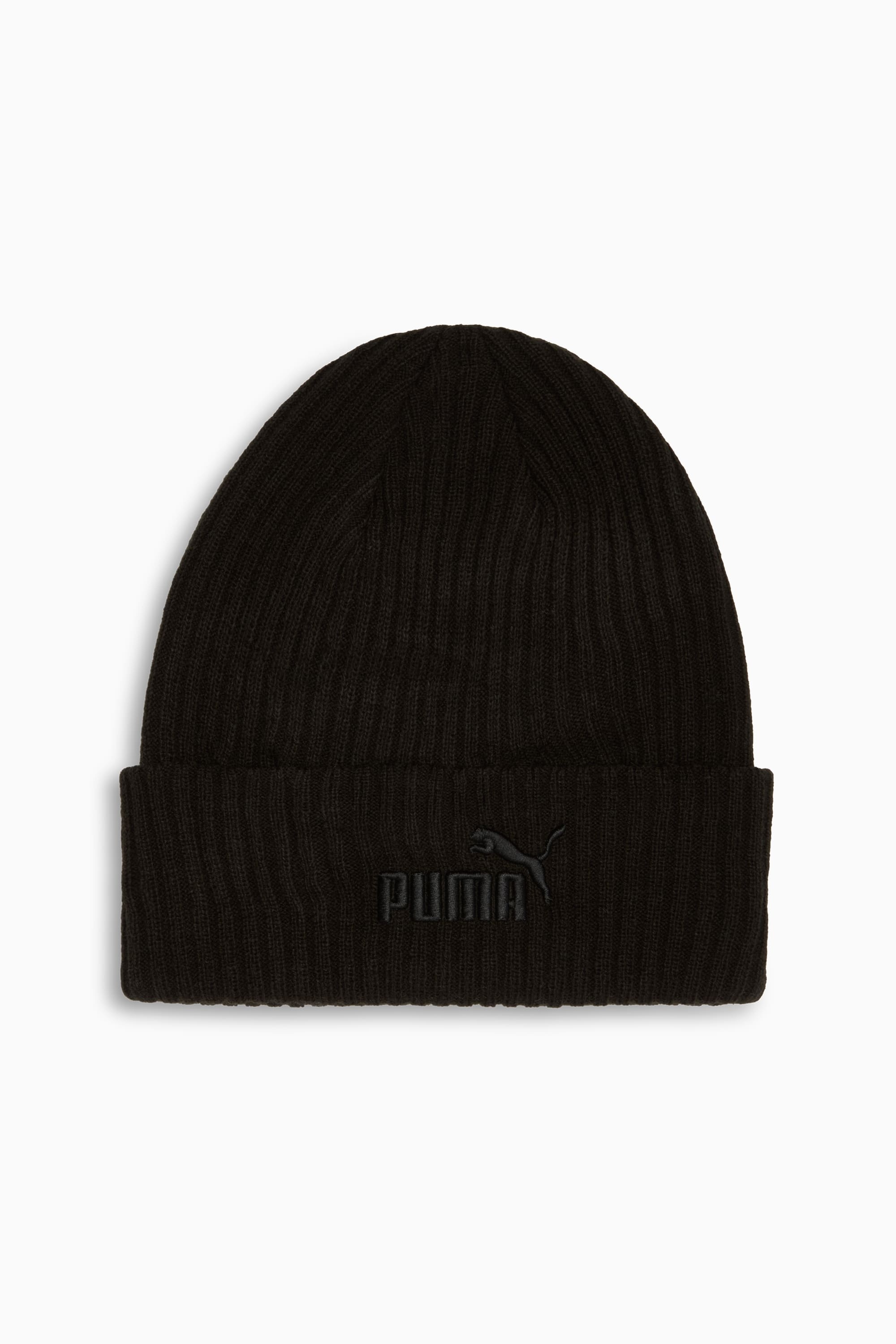 PUMA Logo Ribbed Cuff Beanie 1