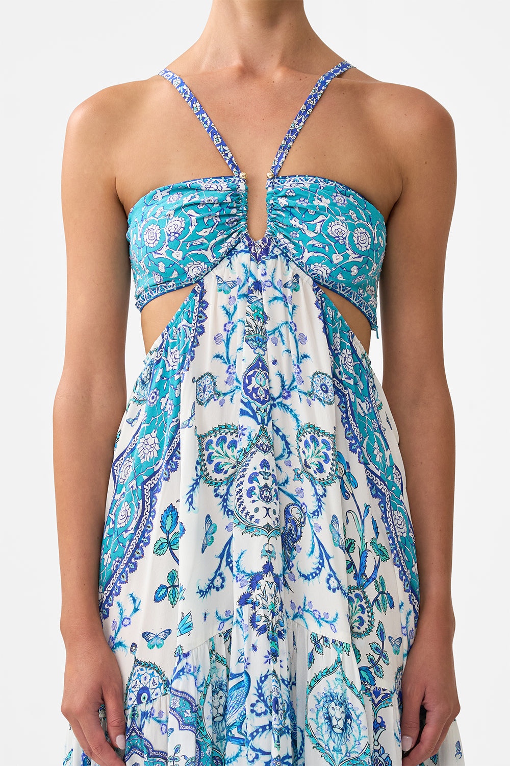 GATHERED CUT OUT DRESS - 6